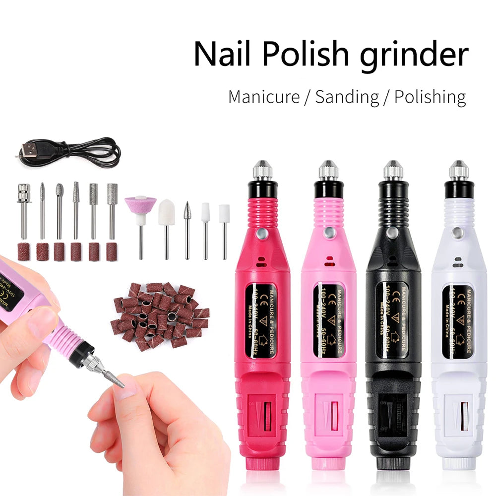YIKOOLIN Portable Nail Sander Set &ndash; Strong Polishing Tools