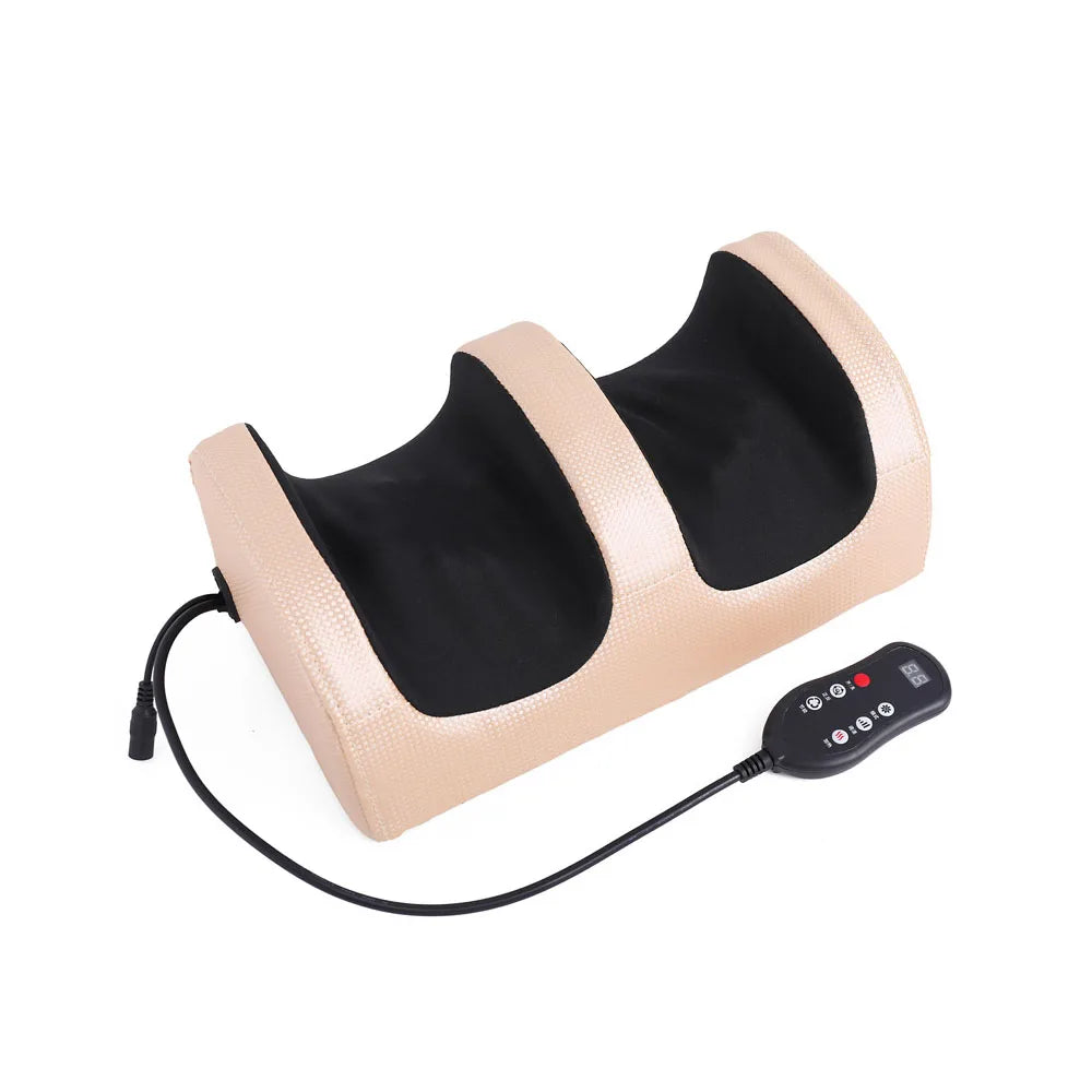 Electric Foot Massager Roller - Remote Shiatsu Kneading Remote Gold / EU Plug
