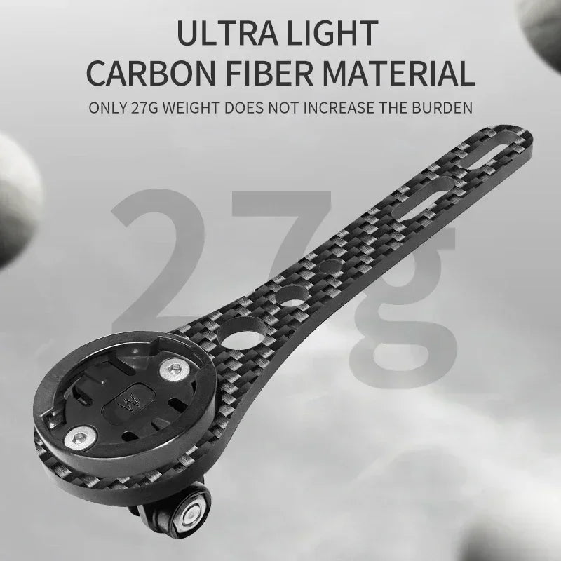 BUCKLOS Bicycle Computer Mount &ndash; Lightweight Carbon Fiber Design