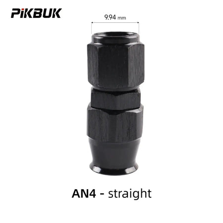 PIKBUK AN4/6/8/10 PTFE Oil Fuel Line Swivel Fitting 0-180 Degree Hose End Adaptor Assembly Kit Black by InterCyprus Trading Ltd