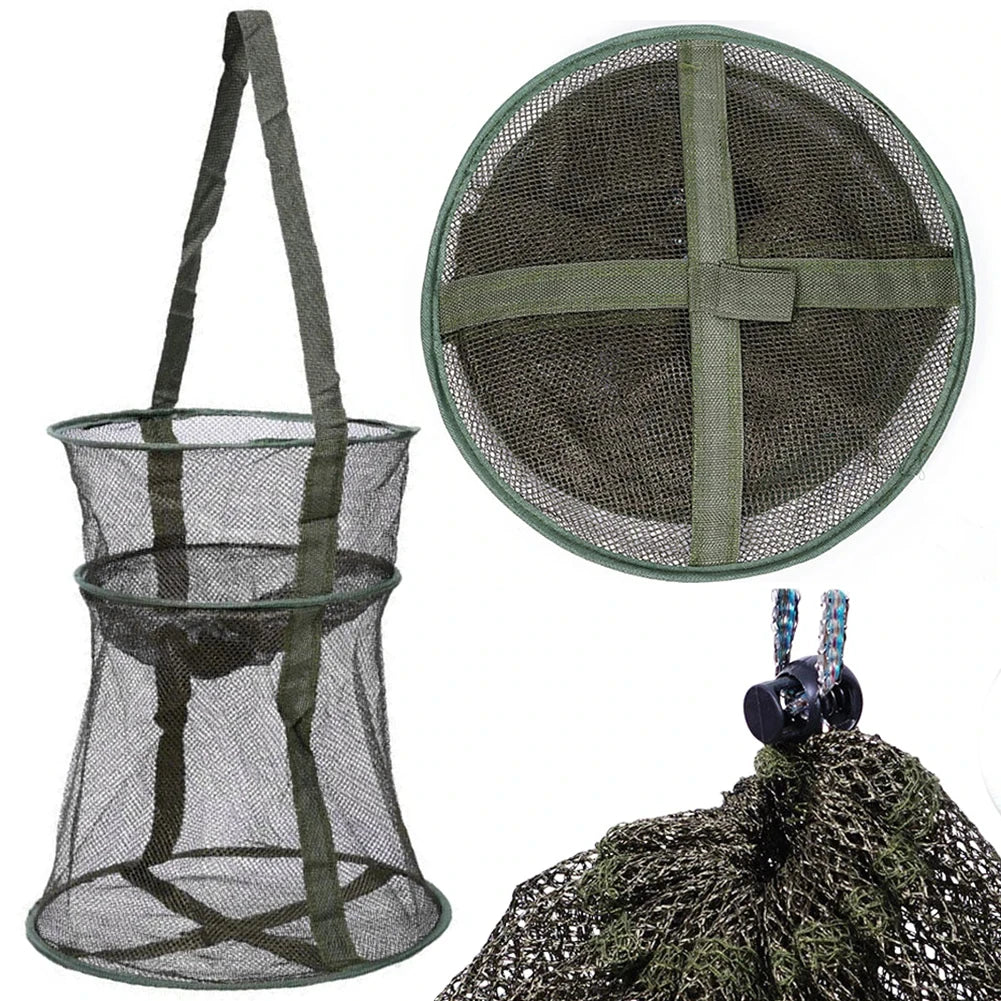 Folding Fishing Net - Durable, Portable, and Versatile Trap for Fish &amp; Crabs