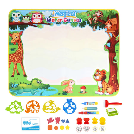 Coolplay Water Doodle Mat &ndash; Reusable Magic Pens for Creative Learning C 100x80cm