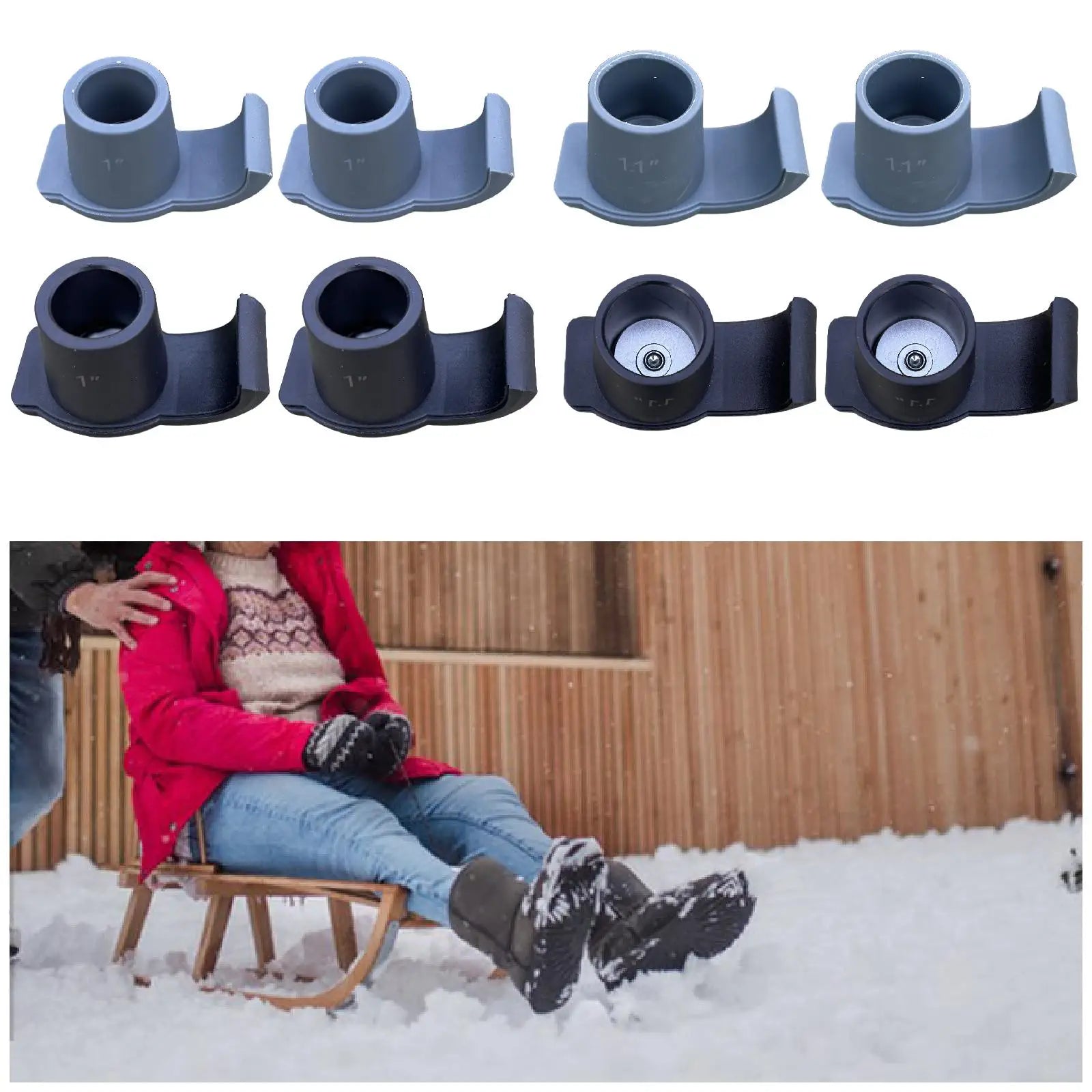 Walker Ski Glides &ndash; Universal Mobility Aid Replacement Sliders