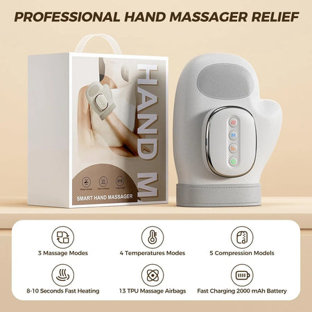 Electric Hand Massager &ndash; Airbag Compression and Heating