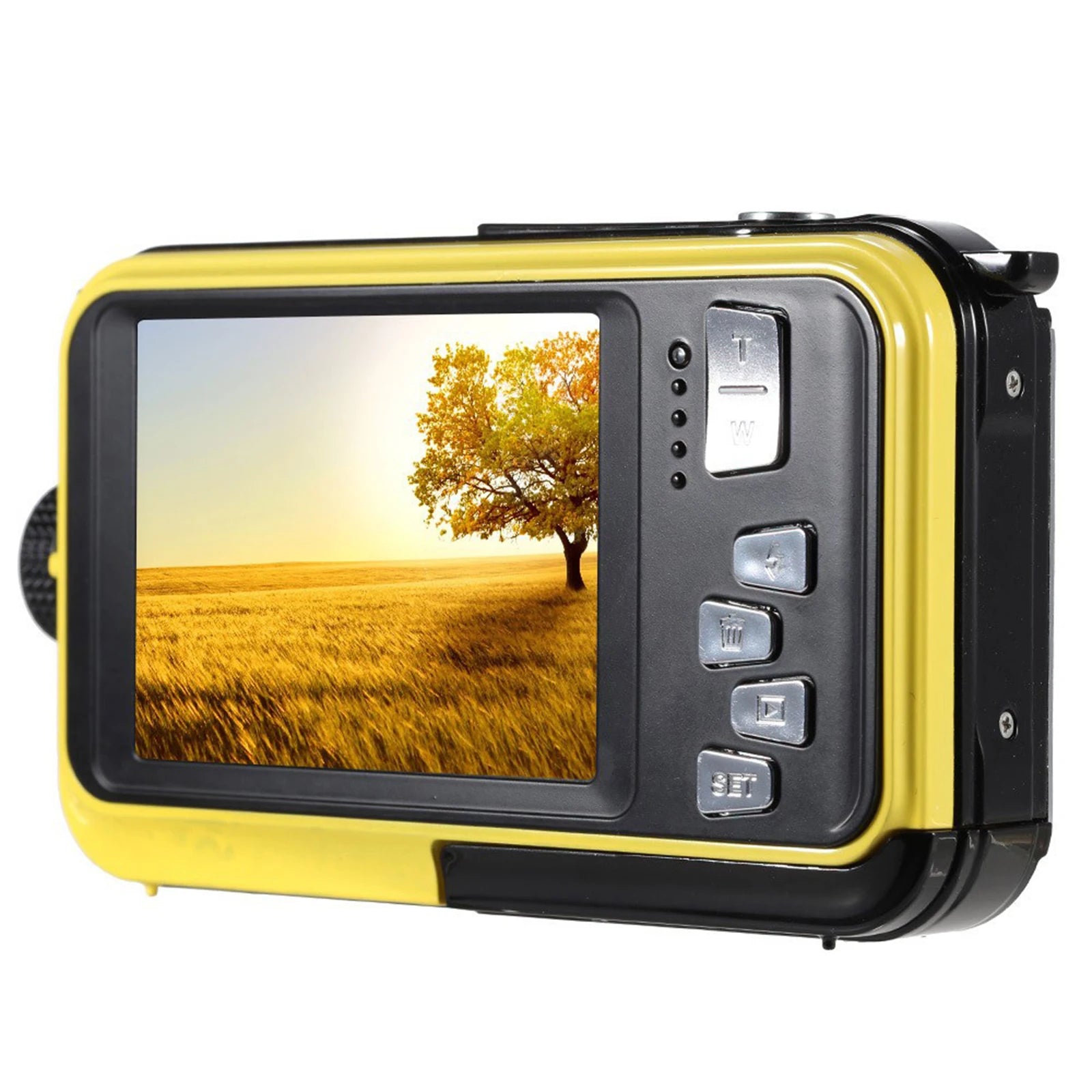 Underwater Camera HD 48MP &ndash; Dual Screen Waterproof Video Recorder Yellow