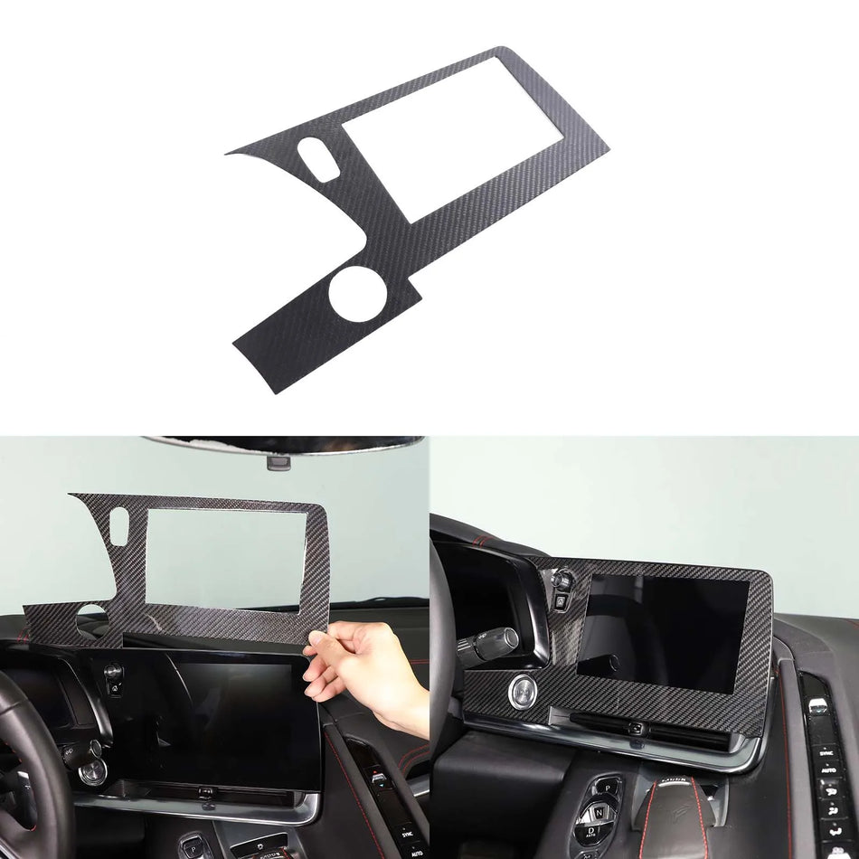 Επένδυση Πλαϊνής Κάλυψης Πλοήγησης από Πραγματικό Άνθρακα για Corvette C8