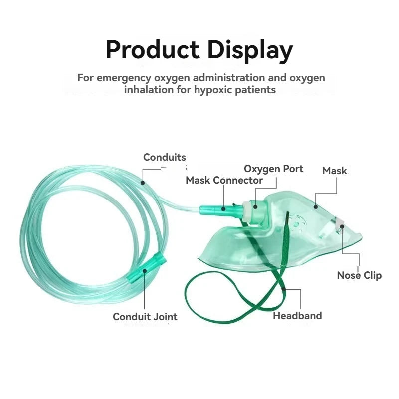 Oxygen Mask Oxygen Concentrator Full Face Mask For Adults Children ...