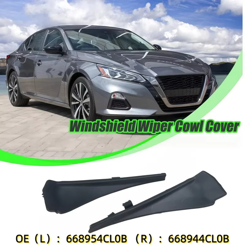 Capac de trim pentru cowl-ul parbrizului din față pentru Nissan Rogue 2014-2020