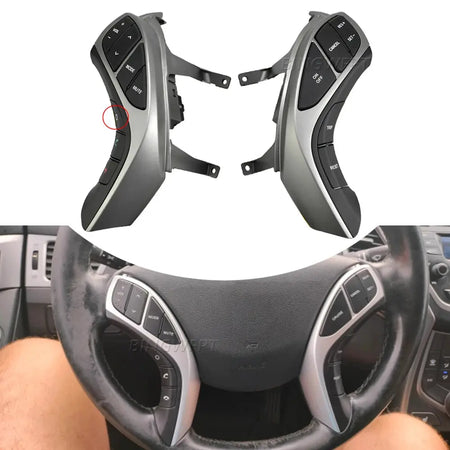 Auto Steering Wheel Button For Hyundai Elantra 2012 2013 2014 2015 Year I30 Audio Phone Bluetooth Cruise Control Car Switches by InterCyprus Trading Ltd