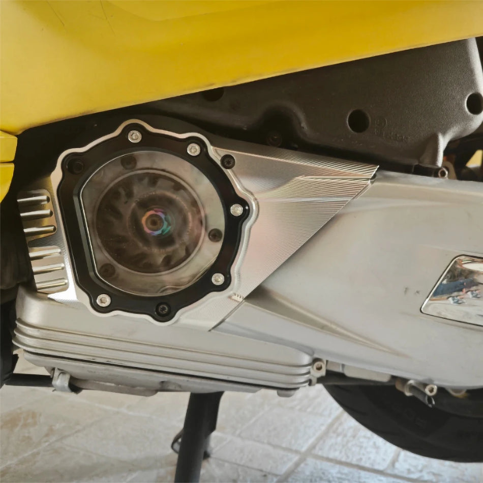 Vespa Primavera Sprint Transmission Gear Cover, Transparent Engine Clutch