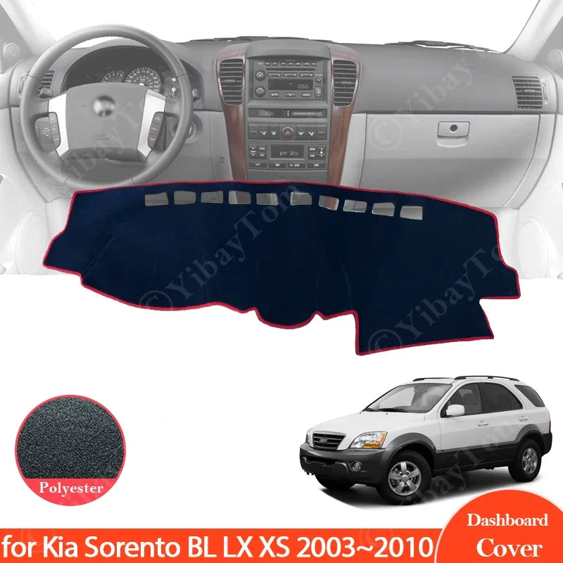 Kojelaudankansi liukumatonta mattoa Kia Sorentolle 2003-2010
