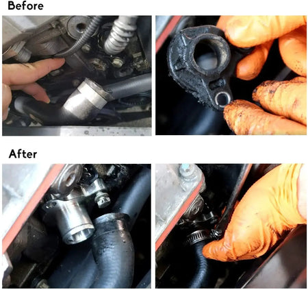 Aluminum Water Hose Fitting Replacement For BMW N54 335i 335 11537541992 11537544638 N54 N53 N52 Engines TF-1019 by InterCyprus Trading Ltd