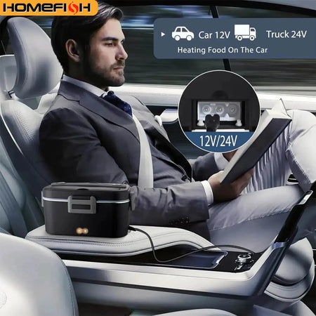 Homefish 1.8L Electric Lunch Box 75W &ndash; Leakproof Design