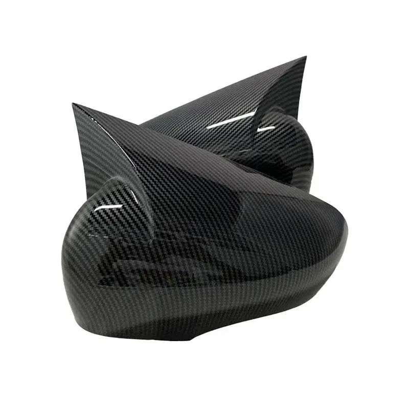New Bat Style High Quality ABS Plastic 2 Pcs Mirror Covers Caps RearView Mirror Case Gloss Black For Renault Clio 4 2012 - 2019 by InterCyprus Trading Ltd