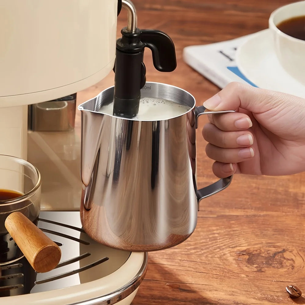 WUWANLI Stainless Steel Coffee Milk Frother Jug &ndash; Professional Barista Quality