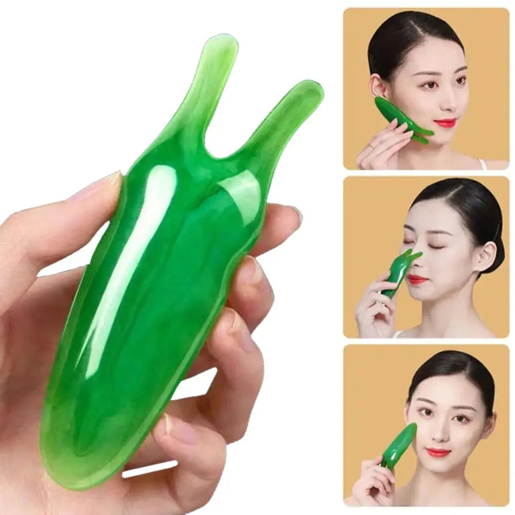Natural Resin Gua Sha Massager for Face and Body - Skin Care Beauty Tool