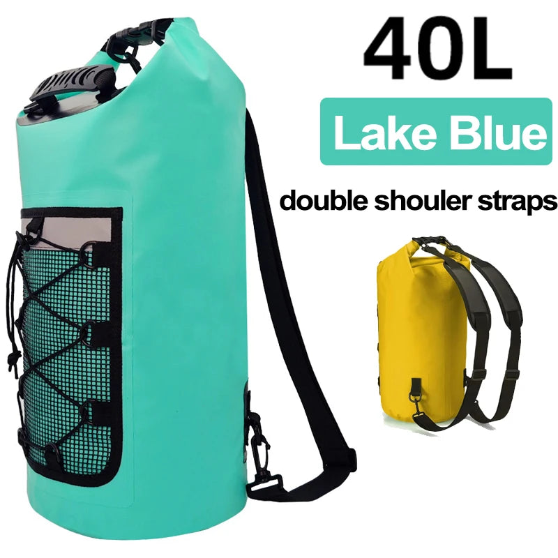 40L Floating Dry Bag &ndash; Floating Waterproof Dry Bag Outdoors Lake Blue 40L