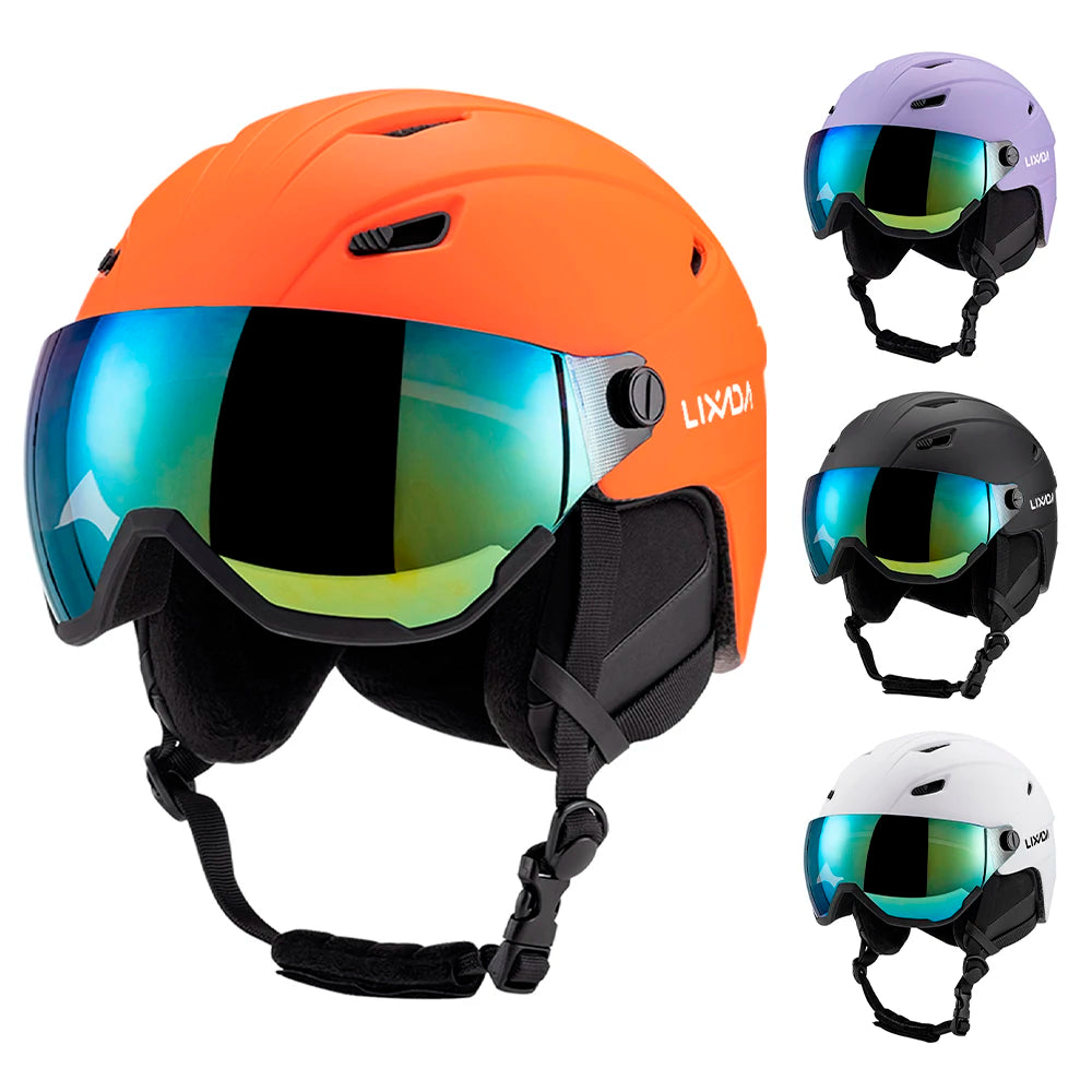 LIXADA Integrated Ski Helmet &ndash; Removable Visor Goggles