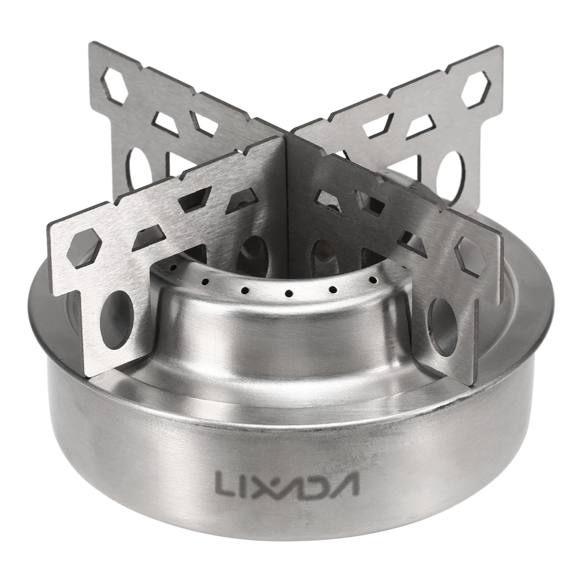 Lixada Mini Alcohol Stove With Cross Stand &ndash; Ultra Portable Stainless steel 1
