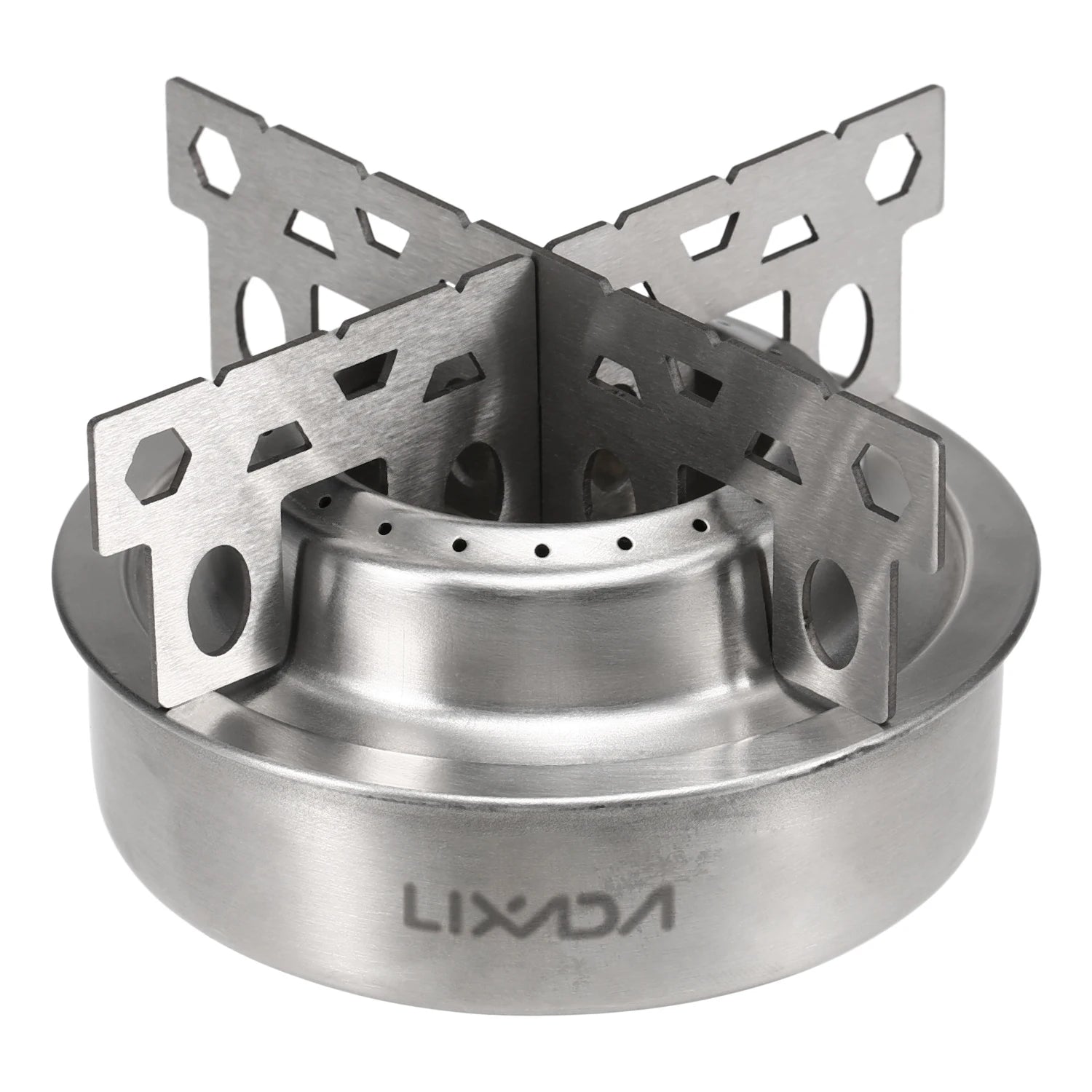 Lixada Mini Alcohol Stove With Cross Stand &ndash; Ultra Portable Stainless steel 1
