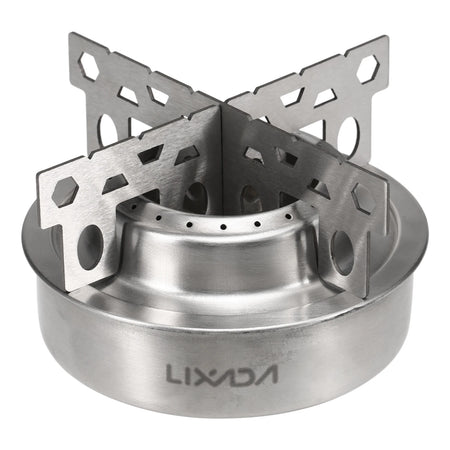 Lixada Mini Alcohol Stove With Cross Stand &ndash; Ultra Portable Stainless steel 1