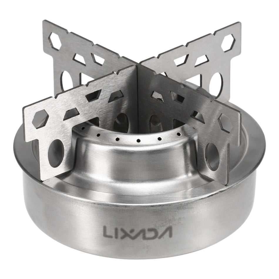 Lixada Mini Alcohol Stove With Cross Stand &ndash; Ultra Portable Stainless steel 1