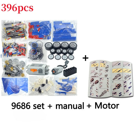 STEM 9686 Technical Parts Kit &ndash; Interactive Learning Experience for Kids 396pcs