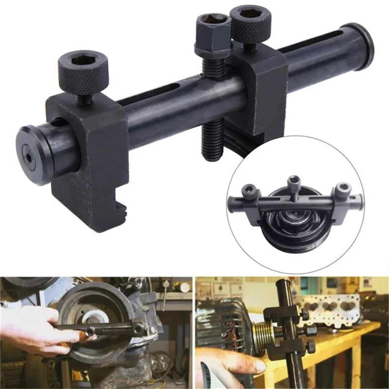 Portable Ribbed Drive Pulley Puller - Heavy Duty Remover