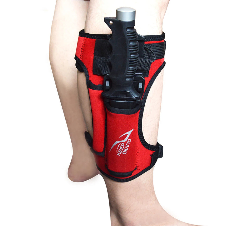 Custodia per Fodero per Coltello da Immersione in Neoprene da 3,5 mm con Fasce per Gamba