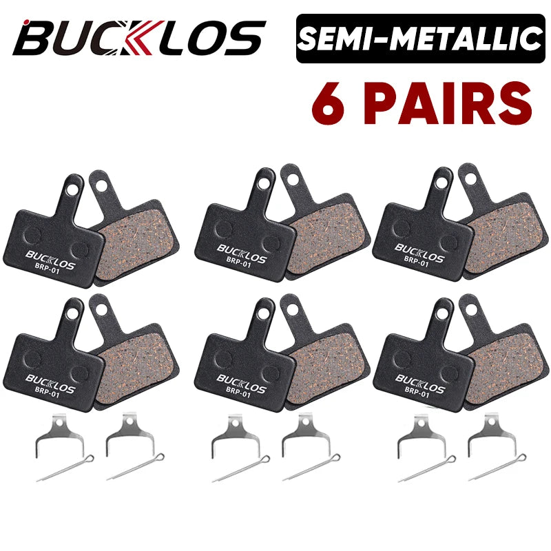 Bucklos BRP-01 &ndash; Semimetallic Brake Pads Shimano B01S B05S Semi-Metal 6Pairs