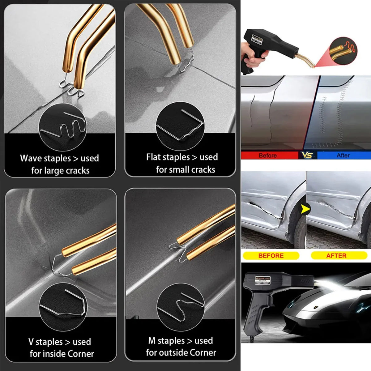 50W Hot Stapler Plastic Welding Machine for Car Repairs | Besper PVC Welder Gun