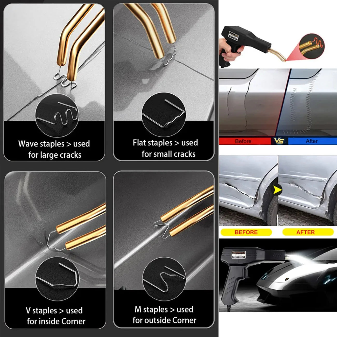 50W Hot Stapler Plastic Welding Machine for Car Repairs | Besper PVC Welder Gun