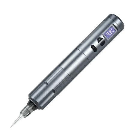 K6003 Tattoo Pen &ndash; Dual Mode 3.5mm Stroke Hollow Cup Motor Gray