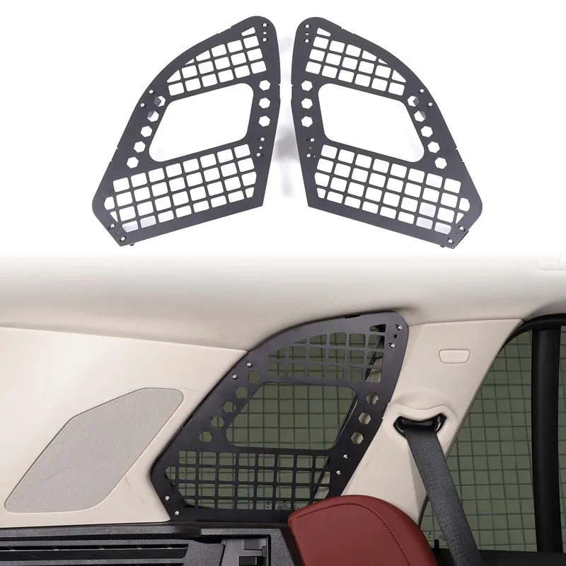 BMW X5 G05 Takaluukun Sivuhylly Alumiiniseoksesta, Musta, 2-Kappaleen Setti Järjestettyyn Kuormatilaan