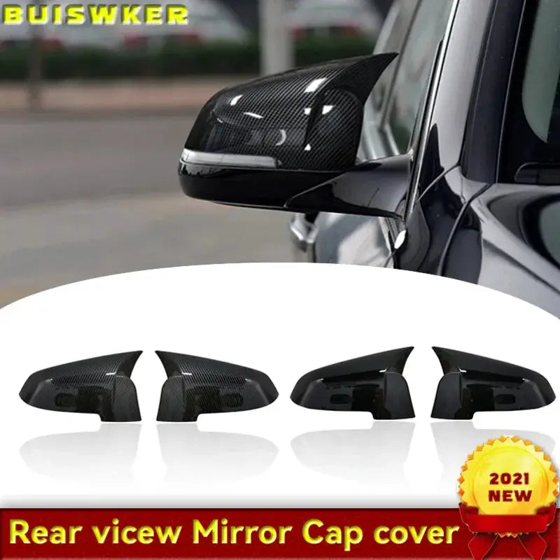 2PCS Bright Car Glossy Black For BMW 5 6 7 Series F10 F11 F18 GT 5GT F07 F06 F12 F13 LCL Rearview Mirror Cover Caps by InterCyprus Trading Ltd
