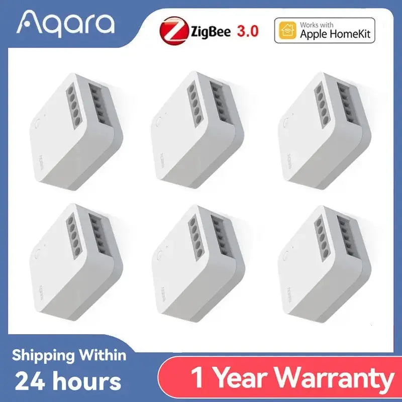 Aqara Zigbee 3.0 Wireless Relay Controller No Neutral Smart Switch For HomeKit by InterCyprus Trading Ltd
