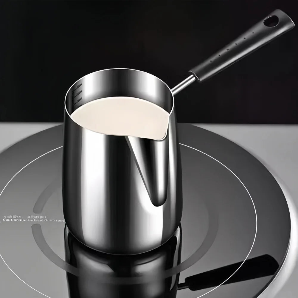 WUWANLI Coffee Milk Frothing Pitcher &ndash; Double-Sided Scale for Perfect Latte Art