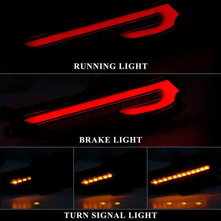 3 Function Rear Bumper Reflector Light for Toyota Yaris 2017 2018 2019 Vios Brake Warning Dynamic Turn Signal Lamps Car Fog by InterCyprus Trading Ltd