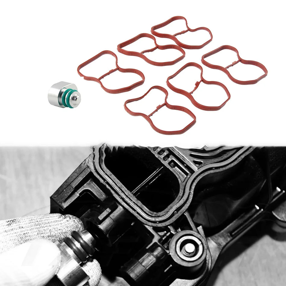 Kit de reparación de tapones para aletas de remolino de aluminio para BMW N57 N57S E90 E91 E92 E93 F07 F10 F11