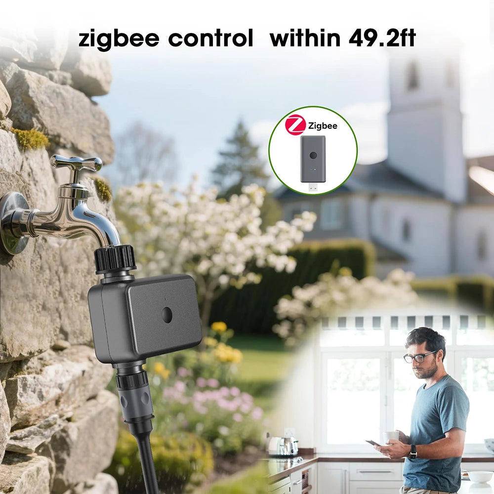 Tuya Zigbee Water Timer 1 Zone &ndash; Programmable Irrigation