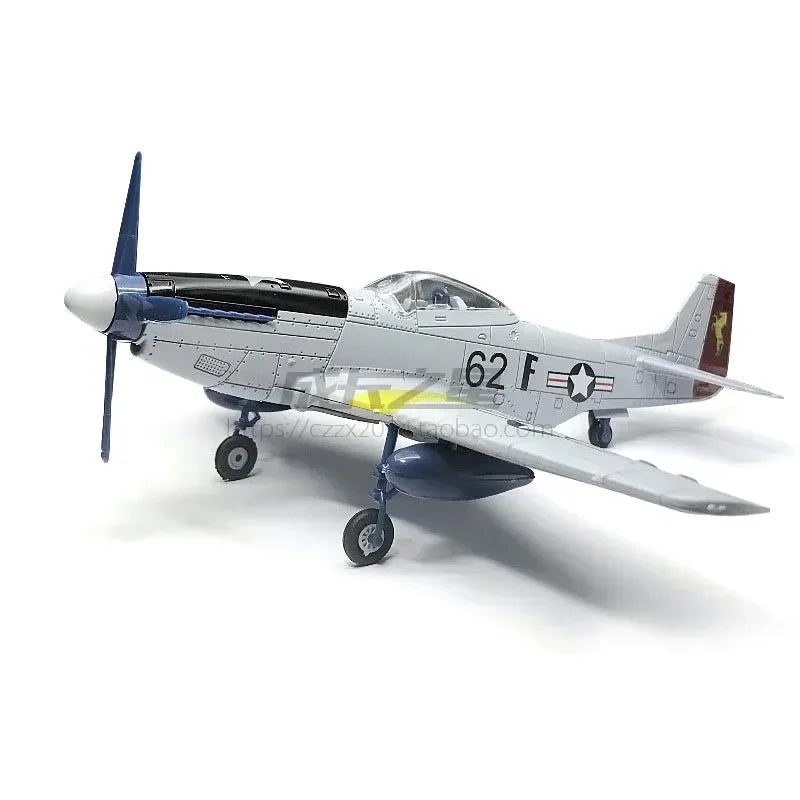 GRAPMAN 1/48 P-51D Mustang Fighter Model Kit - Glue-Free Assembly Toy Light ash