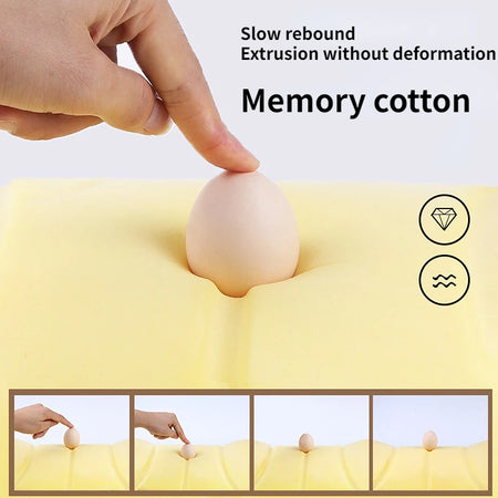 Car Seat Headrest 3D Memory Foam Pad - Ergonomic Support