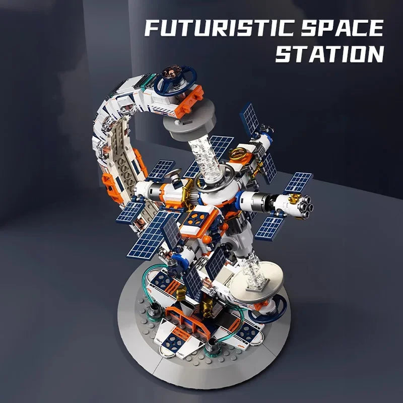 Space Station Transparent Globe Building Blocks &ndash; Fun