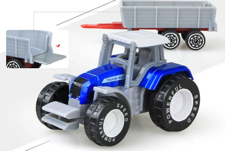 Diecast Farm Vehicles Mini Car Model &ndash; Perfect Gift for Kids 1pcs blue