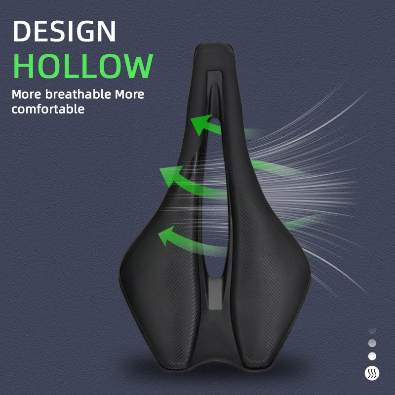 KOCEVLO Унисекс велосипедна седалка за планински и шосейни велосипеди стоманена седалка кожена обвивка PU дишаща възглавница мека комфорт