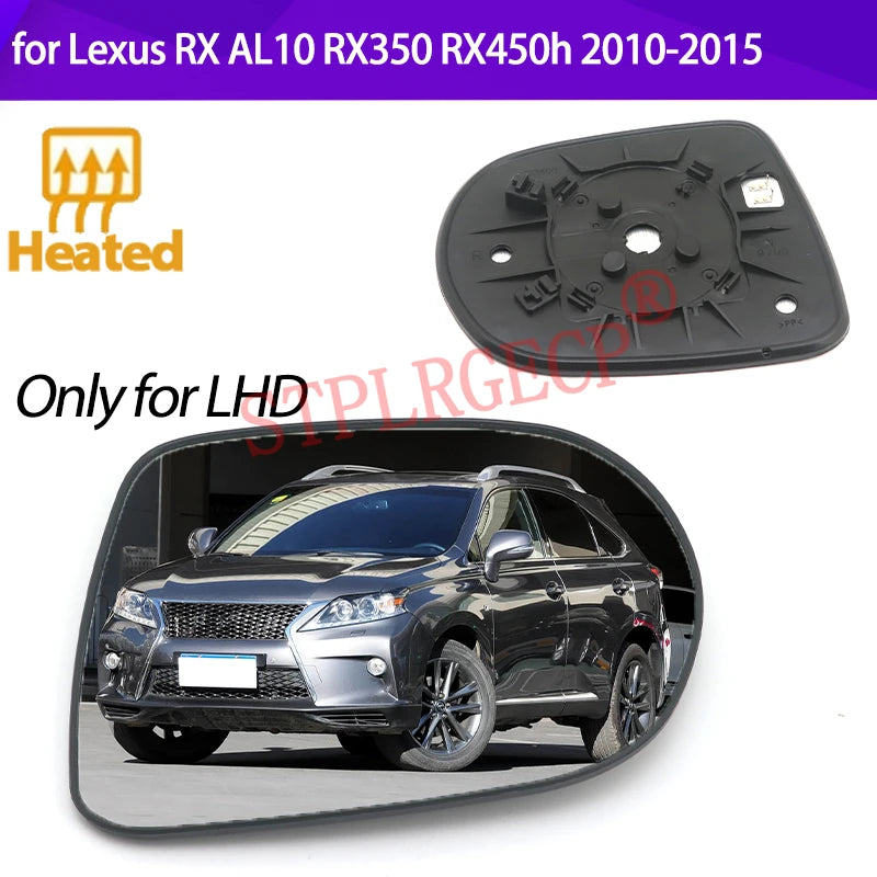 Cristal del Espejo Retrovisor Calefactable para Lexus RX RX350 RX450h 2010-2015 Izquierdo y Derecho