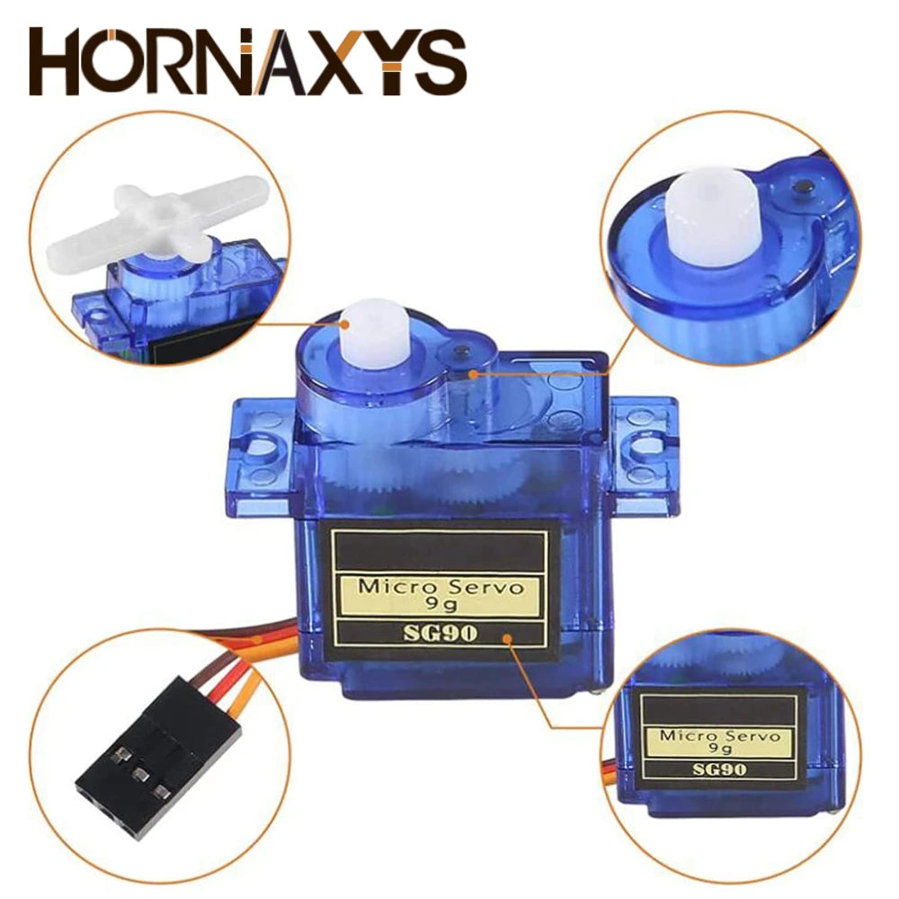 SG90 9G Micro Digital Servo Motor &ndash; Precision Control with 180/360 Degree Rotation