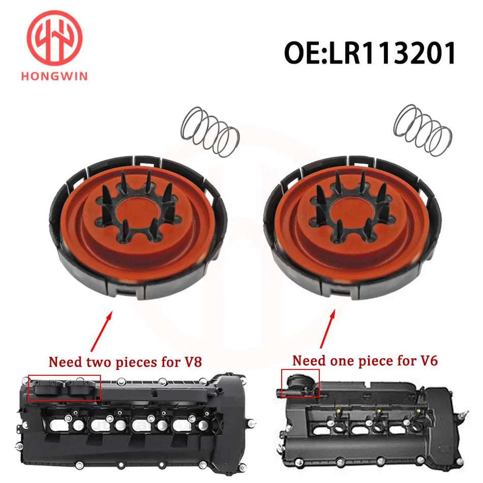Car Engine PCV Valve Cover Repair Kit Membrane for Land Rover LR4 V8 V6