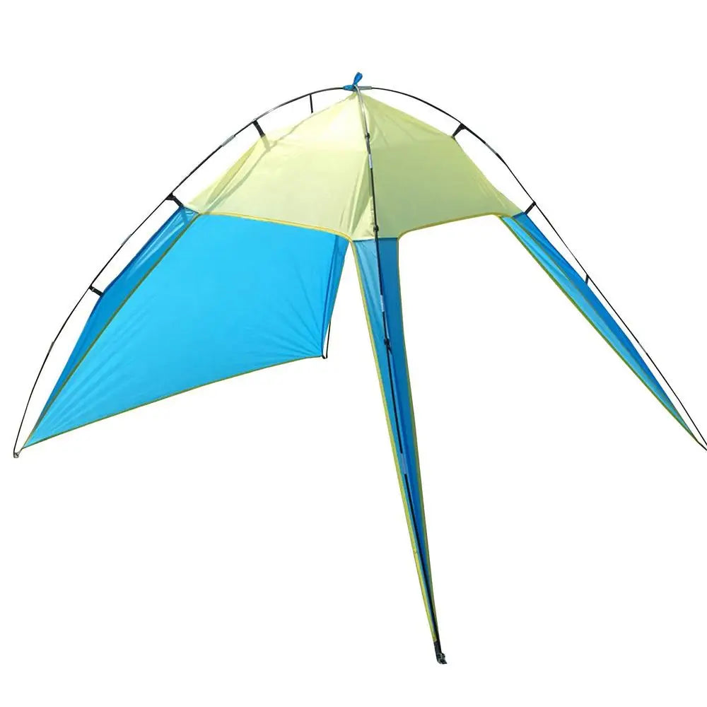 Versatile Outdoor Canopy Beach Shelter Tent with Anti-UV and Waterproof Features sky blue  yellow / CHINA