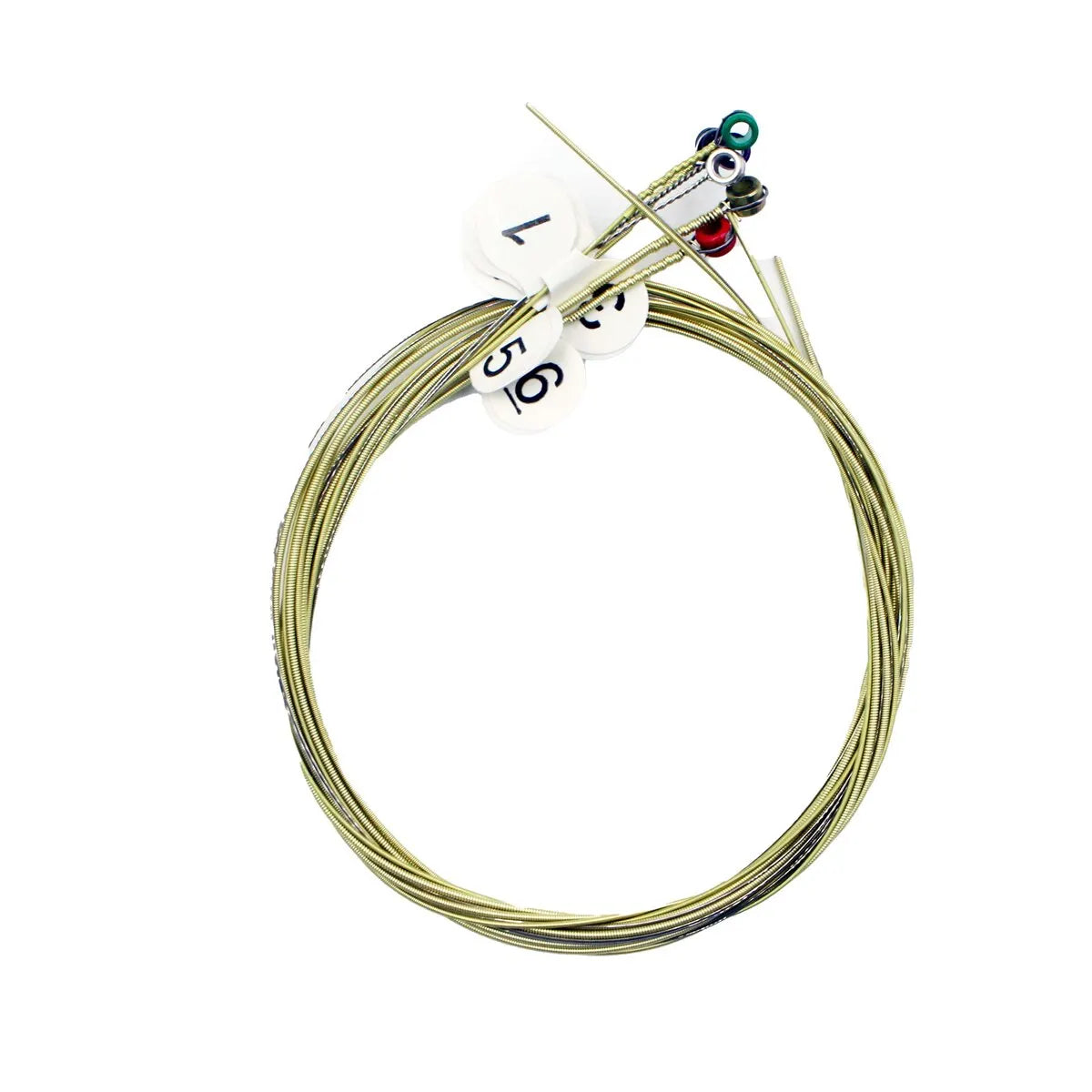 Miwayer Rainbow Acoustic Strings 6Pcs &ndash; Colorful Tone Brass 1 Set